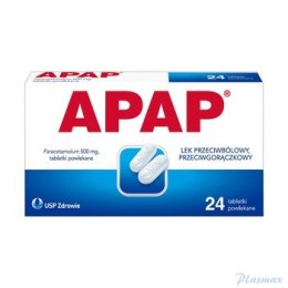 APAP, Paracetamol 500 mg, 24 tabletki