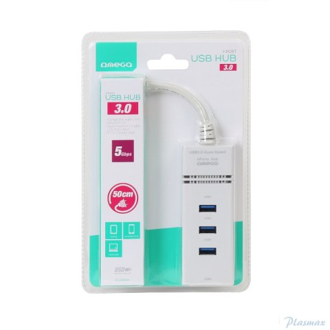 HUB USB OMEGA 4x USB-A 3.0 OUH34W HUB USB OMEGA 4x USB-A 3.0 OUH34W