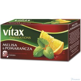 Herbata VITAX INSPIRATIONS Melisa&pomarańcza (20 saszetek) 33g zawieszka