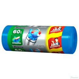 JAN NIEZBĘDNY Worki HD Easy-pack niebieskie wiązane 60l 20 szt. 32348