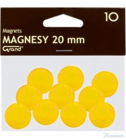 Magnes 20mm GRAND, żółty, 10 szt 130-1691