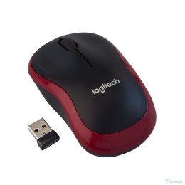 Mysz bezprzewodowa LOGITECH optyczna M185 czarno-czerwona 910-002240