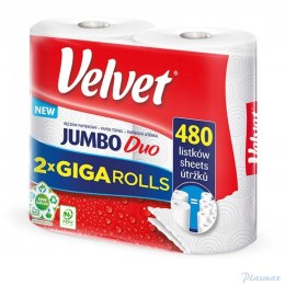 Ręcznik VELVET JUMBO DUO 2 rolki 2warstwy 2x240listków