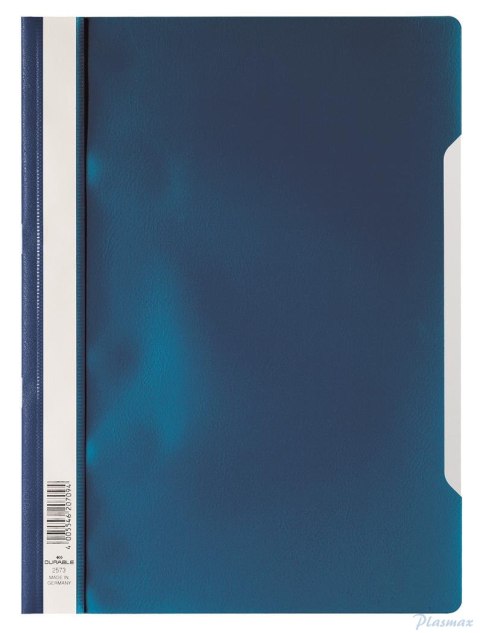 Skoroszyt A4 z przezroczystą okładką z PP Granatowy 257307 DURABLE (50)