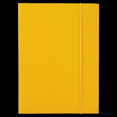 Teczka lakierowana z gumką A4 żółty ESSELTE 13438
