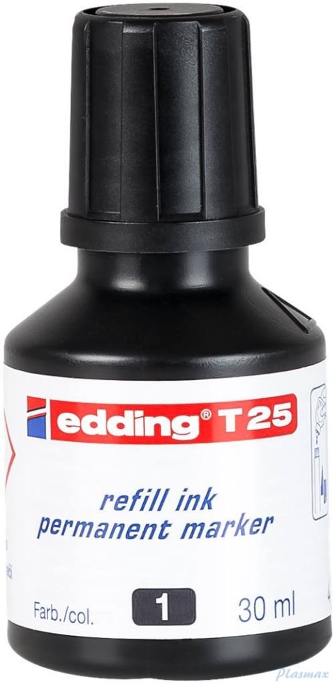 Tusz do markerów permanentny 30ml czarny ED-T-25001 25/001 EDDING (X)