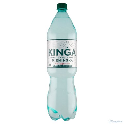 Woda_KINGA PIENIŃSKA 1,5L (6szt.) NATURALNA delikatnie gazowana (zielona)