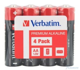 Baterie VERBATIM ALKALICZNE LR06 AA SHRINK 4szt. 49501