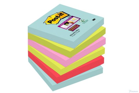 Bloczki 3M POST-IT Z-Notes 76x76mm MIAMI/COSMIC 6x90k Super Sticky 70005291649