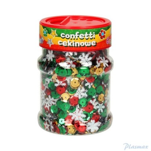 Confetti cekinowe kółka - mix świąteczny 100g ASTRA, 335116004