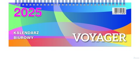 Kalendarz biurowy VOYAGER 2025 (H4b) - biały TELEGRAPH