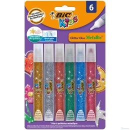 Klej brokatowy BIC Kids Glitter Metallic Blister 6szt, 893269 (X) SALE