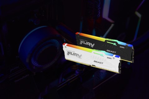 KINGSTON DDR5 64GB 5200Mhz CL40 FURY Beast White RGB KITx4