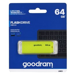 Pendrive GoodRam UME2 UME2-0640Y0R11 (64GB; USB 2.0; kolor żółty)