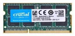 Pamięć Crucial 4GB DDR3 SO-DIMM; 1600 MHz; CL11 CT51264BF160B