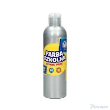 Farba szkolna Astra 250 ml - metaliczna srebrna, 301217034