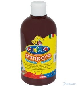 Farba tempera 500 ml, brązowa CARIOCA 170-2355