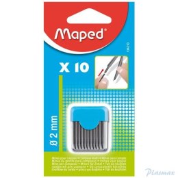 Grafity 2mm wkłady do cyrkla 10 sztuk blister MAPED 134210