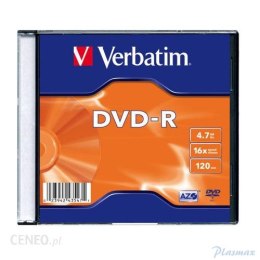 Płyta DVD-R VERBATIM SLIM 4.7GB x16 43557