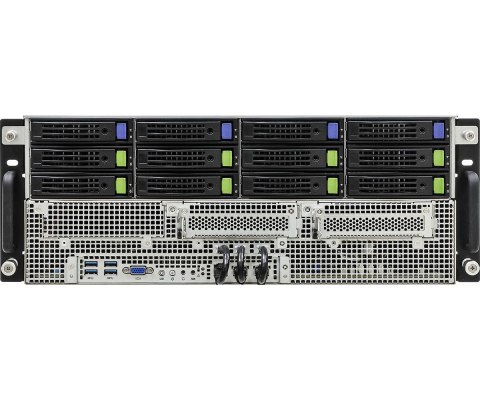 Platforma ASRock Rack (4U) Intel Scalable 3gen (12xLFF, 2x10GbE, 10xGPU, Red. PSU, IPMI)
