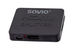 Splitter SAVIO CL-93 (HDMI, Micro USB; 2x HDMI)