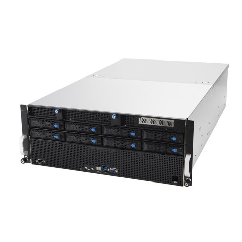 ASUS Rack 4U ESC8000A-E11-SKU1/2.2KW(2+2)/2PCIe/2NVMe AMD EPYC 2x LGA 4094 (SP3) 280W 32xDDR4 3200 8x3.5"/2.5" SATA/SAS*+2NVME 2