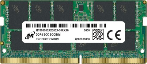 Micron SO-DIMM ECC DDR4 32GB 2Rx8 2666MHz PC4-21300 MTA18ASF4G72HZ-2G6B2