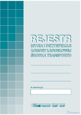 H-91-3 Rejestr mycia i dezynfekcji komory ładunkowej MICHALCZYK