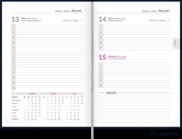 Kalendarz TOP 2000 BASIC 2024 A5 dzienny ciemnozielony 400177480