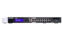 Qnap QGD-1600P-4G, 16x 1GbE, 2x combo 10GbE SFP+/RJ45, 370W Po, Celeron J4115, 4GB, equipped with QTS, 2 X 2.5" SSD/HDD, 2 x PCI