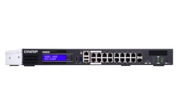 Qnap QGD-1600P-4G, 16x 1GbE, 2x combo 10GbE SFP+/RJ45, 370W Po, Celeron J4115, 4GB, equipped with QTS, 2 X 2.5