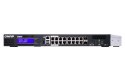 Qnap QGD-1600P-4G, 16x 1GbE, 2x combo 10GbE SFP+/RJ45, 370W Po, Celeron J4115, 4GB, equipped with QTS, 2 X 2.5" SSD/HDD, 2 x PCI