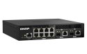 Qnap QSW-M2108R-2C, 8x 2.5GbE, 2x combo 10GbE SFP+/RJ45, managed switch, rackmount design, new rack mount kit