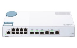 Qnap QSW-M408-2C, 8x 1GbE, 2x 0GbE SFP+, 2 x combo 10GbE SFP+/RJ45, managed switch