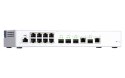 Qnap QSW-M408-2C, 8x 1GbE, 2x 0GbE SFP+, 2 x combo 10GbE SFP+/RJ45, managed switch