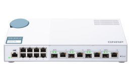 Qnap QSW-M408-4C, 8x 1GbE, 4x combo 10GbE SFP+/RJ45, managed switch