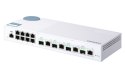 Qnap QSW-M408-4C, 8x 1GbE, 4x combo 10GbE SFP+/RJ45, managed switch