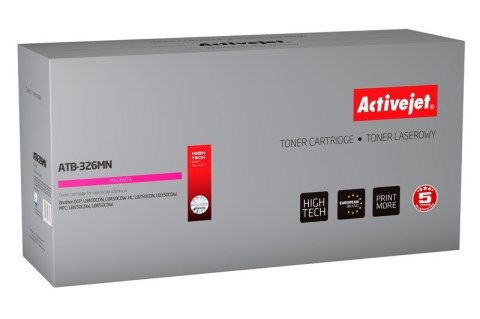 Activejet ATB-326MN Toner (zamiennik Brother TN-326M; Supreme; 3500 stron; czerwony)