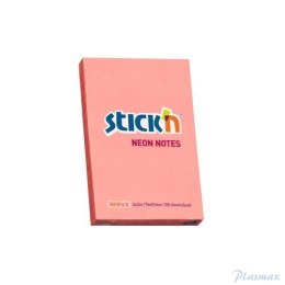 Bloczek STICKN 76x51mm różowy neon 100k 21162 STICKN