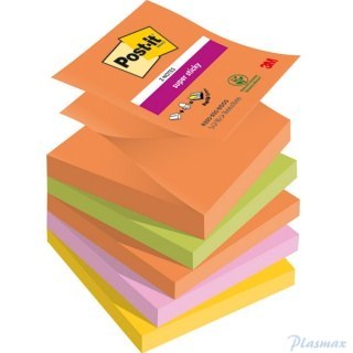 Bloczek samoprzylepny POST-IT Super Sticky (R330-5SS-BOOS), 76x76mm, 5x90 kart., BOOST