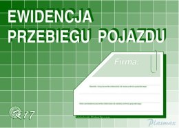 K17 Ewidencja przebiegu pojazdu (bez kosztów) A5 Michalczyk i Prokop