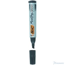 Marker permanentny BIC 2300 Ecolutions niebieski ścięta końcówka, 8209253