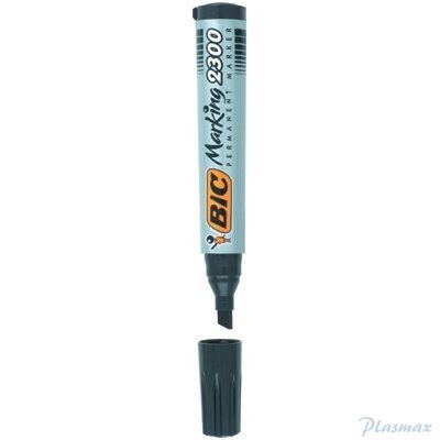 Marker permanentny BIC 2300 Ecolutions niebieski ścięta końcówka, 8209253