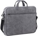 DEFENDER TORBA SOLID LEATHER SZARA 15,6" 26088