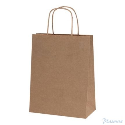 Torba papierowa ECOBAG 305x170x425mm brązowa ekologiczna