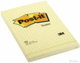 Bloczek 3M POST-IT 662 102x152mm żółte 100k kratka FT510010638