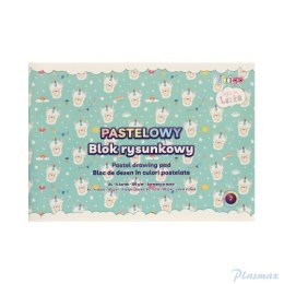 Blok rysunkowy A4 14k 100g pastelowy LENKA STRIGO SPA037