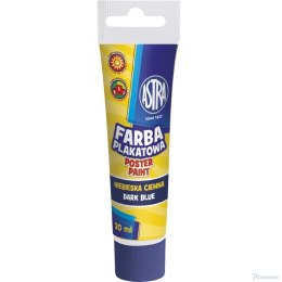 Farba plakatowa Astra tuba 30 ml - ciemna niebieska, 83110914