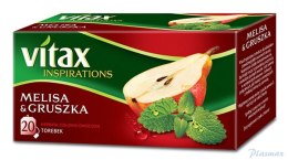 Herbata VITAX INSPIRATIONS Melisa&Gruszka (20 saszetek) 40g zawieszka