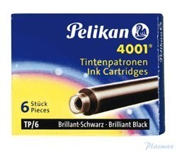 Naboje do piór, krótkie niebiesko-czarne 301184 Pelikan